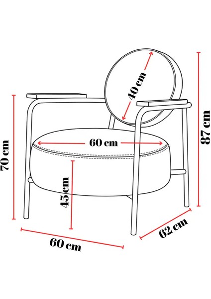 Venüs Modern Berjer Tekli Koltuk - Ofis Koltuğu - Metal Ayak - Siyah fiyatları
