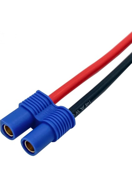 14AWG - Ec3 Erkek Konnektör - 10 cm Silikon Kablo