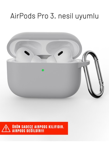 Apple Airpods Pro 3. Nesil Uyumlu Cihazınızı Darbelere Karşı Koruyan Silikon Kılıf