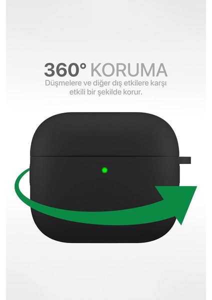 Apple Airpods Pro 3. Nesil Uyumlu Cihazınızı Darbelere Karşı Koruyan Silikon Kılıf fiyatları