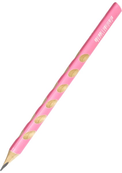 Jumbo Sağ Sol Tutuş Kalemi Elips Girintili Üçgen Kurşun Kalem Ilk Kalemim- Pembe