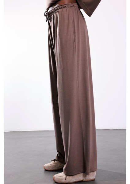 Vizon Beli Lastikli Dökümlü Pantolon 102010 fırsatları