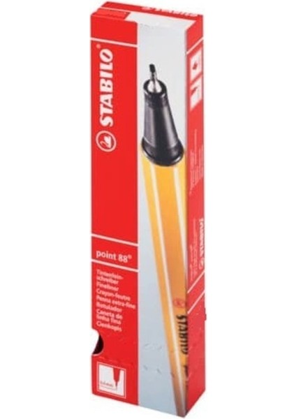 Fineliner Point 88 Ince Keçe Uçlu Kalem 88 Point 0.4 mm Sarı 88/23 (10 Lu Paket) fırsatları