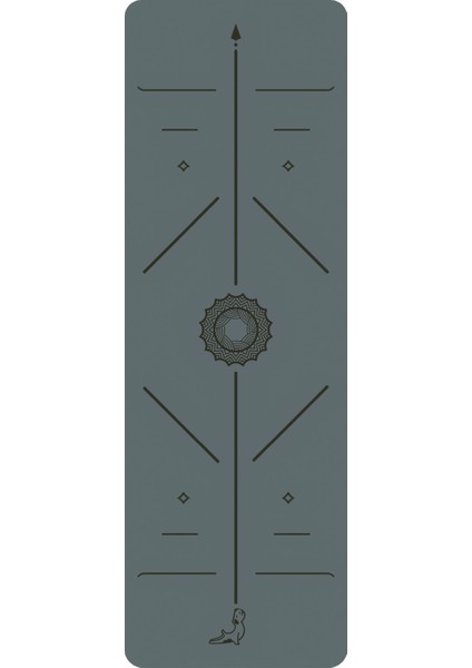 Focus Serisi Gri 4.1 mm Doğal Kauçuk Kaydırmaz Yoga Matı 1 Adet Yüksek Performans