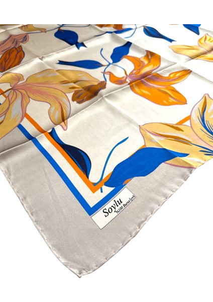 Çiçek Desen Sura Ipek Eşarp fiyatları