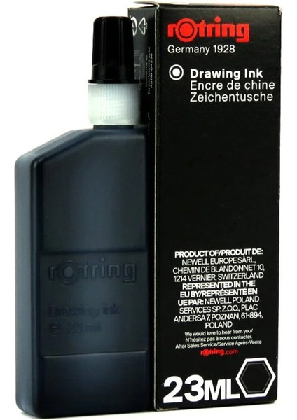 23 ml Drawing Isograph Siyah Mürekkep (2 Adet) modelleri