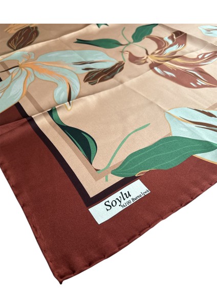 Çiçek Desen Sura Ipek Eşarp fiyatları