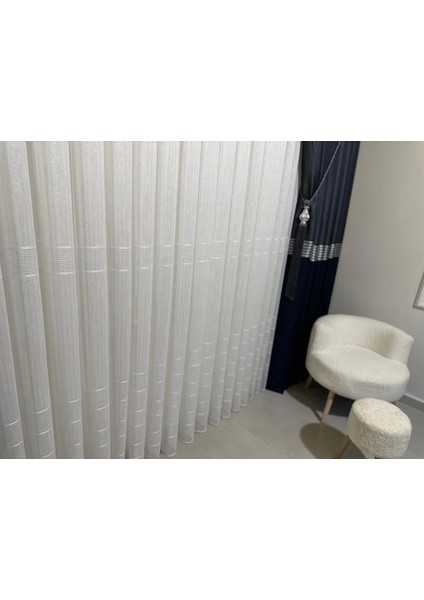 Nivemeshome Karan Gümüş 1/3 Sık Pileli Tül Perde Apm modelleri