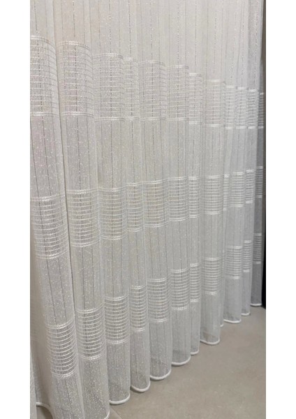 Nivemeshome Karan Gümüş 1/3 Sık Pileli Tül Perde Apm fırsatları