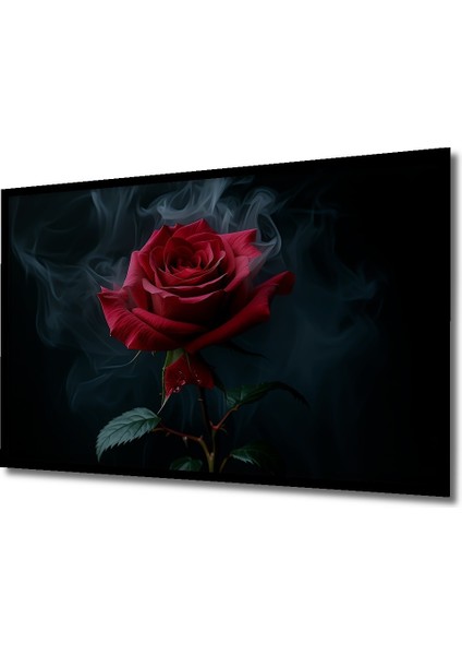 Çerçeve Görünümlü Dumanlı Güller Yağlı Boya Görünümlü Dekoratif Ahşap Ev/işyeri/ofis Kare Tablo fiyatları