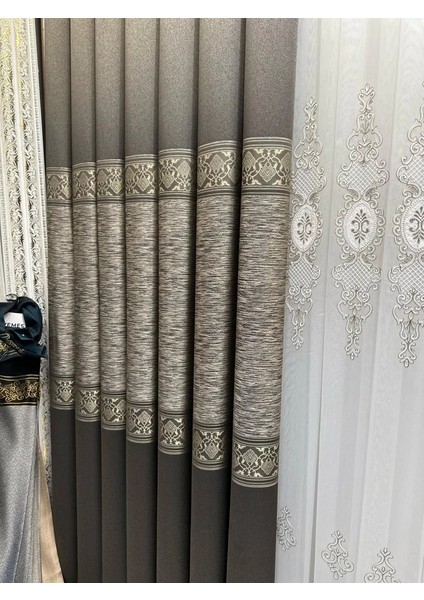 Nivemeshome Likya FT632120 V-2503 Antrasit 1/3 Sık Pileli Fon Perde Apm modelleri