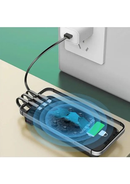 Linkage Lkp-49 10.000MAH 5W Mikro Lightning Kablolu LCD Göstergeli Kablosuz Şarjlı Powerbank indirimleri