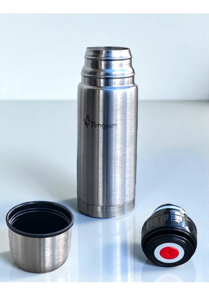 Bardaklı Çelik El Termos Çift Katlı Çelik Sızdırmaz Sıcak Soğuk Çay Meşrubat Mama Termosu 500ML fiyatları