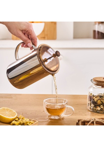 Alina French Press 800 ml Amber fırsatları