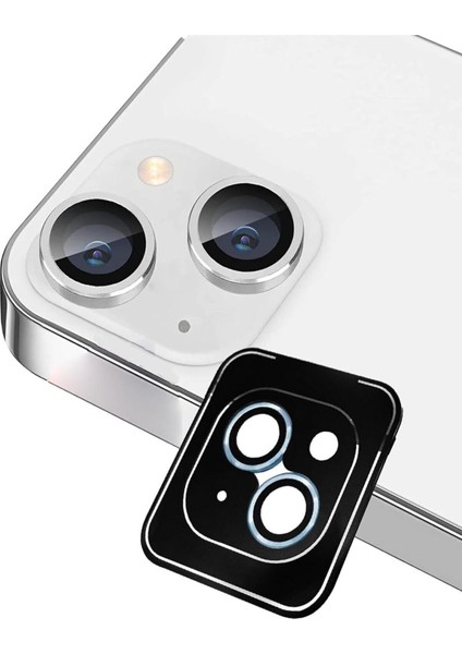 (Kaliteyi Bozmaz) iPhone 15 / 15 Plus Uyumlu Mavi Safir Kamera Lens Koruyucu Takma Aparatlı Kolay Kurulum