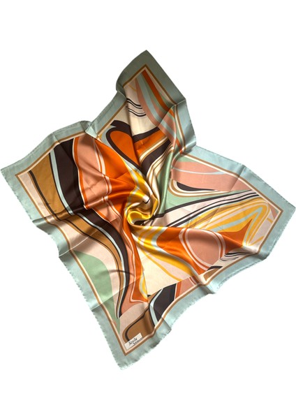 Çizgili Sura Ipek Eşarp