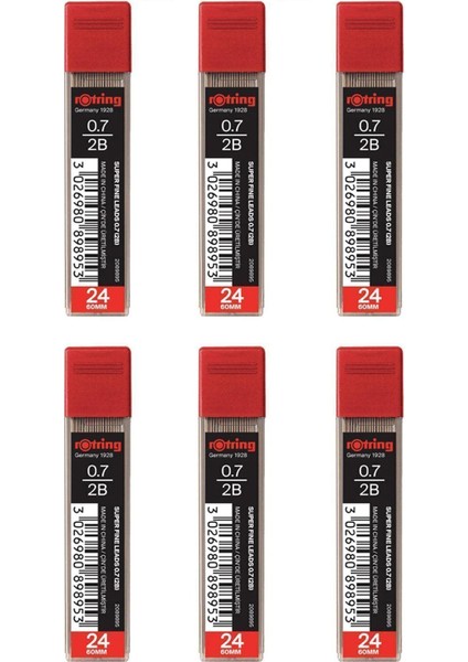 0.7 Kalem Ucu 2b Super Polimer (2089895) 6 Lı Paket