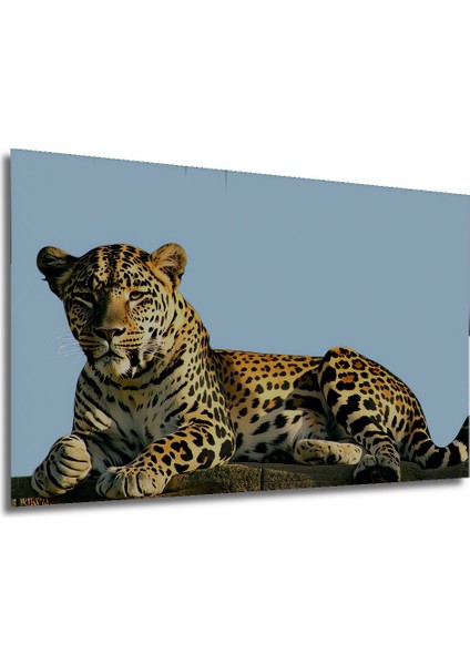 Yağlı Boya Görünümlü Leopar Ev/işyeri/ofis Kare Tablosu Sanatsal Dekoratif Ahşap Dekoratif modelleri