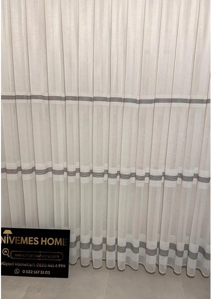 Nivemeshome Keten Maya W011905.804 1/2,5 Sık Pileli Tül Perde Apm fiyatları