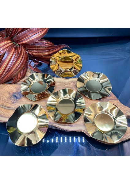 Gold Çay Tabağı