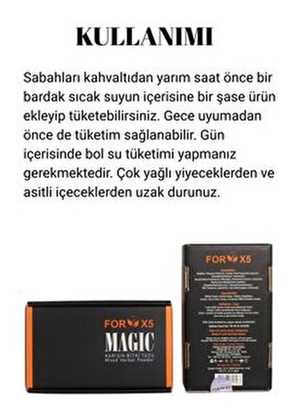 Magic Karışık Bitki Tozu 30 Şase Doğal İçeriklerle Zenginleştirilmiş Sağlıklı Karışım