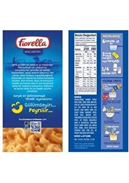 Mac and Cheese 5'li Set 1,3 kg Peynir Aromalı Makarna Türkiye Menşeli indirimleri
