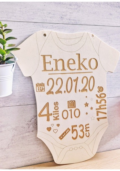 Kişiye Özel Yenidoğan Bebek Bilgi Panosu Kilo Boy Tarih Doğum Saati Anı Çerçevesi fiyatları