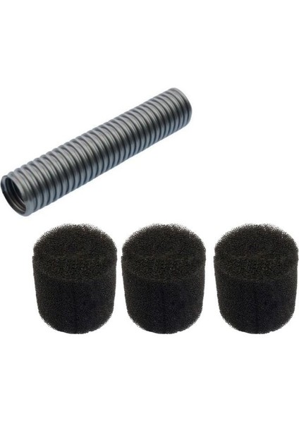 Kiwi Kvc 4040 ile Uyumlu Emici Başlık Ara Hortum, 3'lü Sünger Filtre