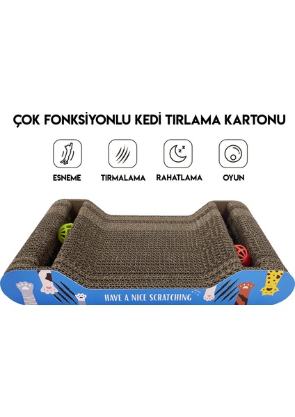 Karton Kedi Tırmalama Çantoplu 38*6*20 indirimleri