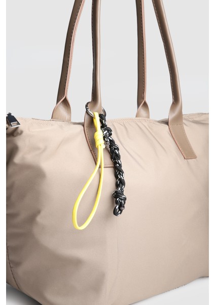 Kadın Muse Büyük Boy Paraşüt Kumaş Omuz Çantası Vizon indirimleri