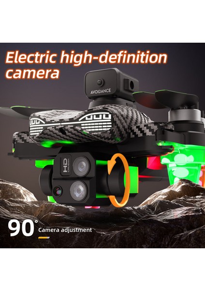 4K Çift Kameralı Drone, Wi-Fi Fpv, 360° Engel Kaçınma, Gece Görüşlü,akıllı TAKIP,360° Takla Hareketi, Taşıma Çantalı fiyatları
