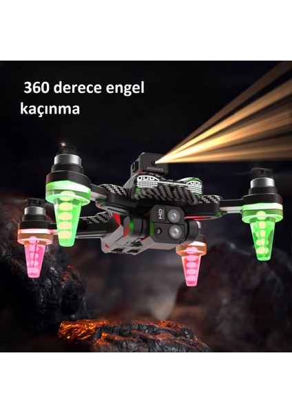 4K Çift Kameralı Drone, Wi-Fi Fpv, 360° Engel Kaçınma, Gece Görüşlü,akıllı TAKIP,360° Takla Hareketi, Taşıma Çantalı modelleri
