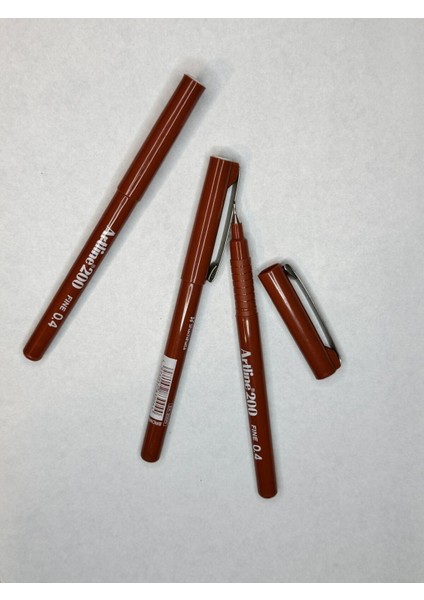 200 Fineliner 0.4mm Keçe Uçlu Kalem ( 3 Adet)