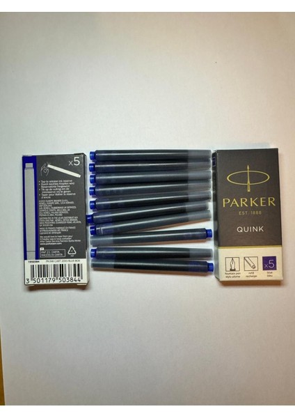 Mürekkep 2 Kutu 10 Adet Tüp Mürekkep (Mavi) fırsatları