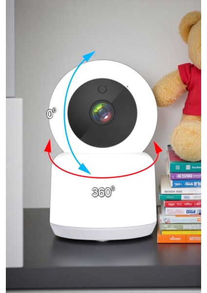 Wifi 360 Derece Dönebilen Ip Kamera Full HD-1080P indirimleri