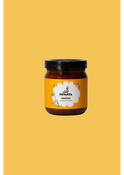 Kavun Kokulu Doğal Vegan Soya Mumu