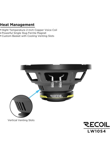 LW-10S4 25CM Subwoofer (200 Watt) fiyatları