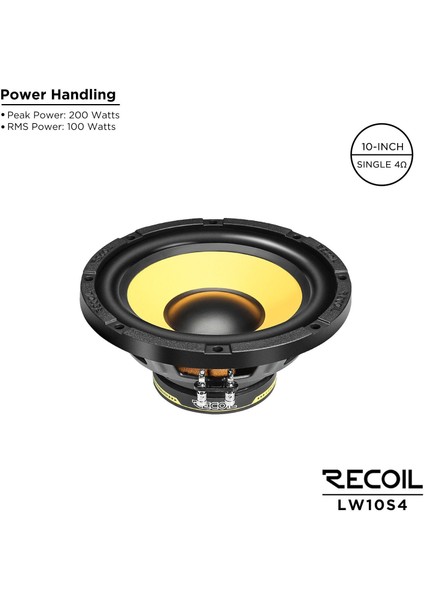 LW-10S4 25CM Subwoofer (200 Watt) fırsatları