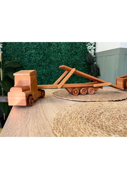 Oyuncak Ahşap Araç Taşıyıcı Tır fiyatları