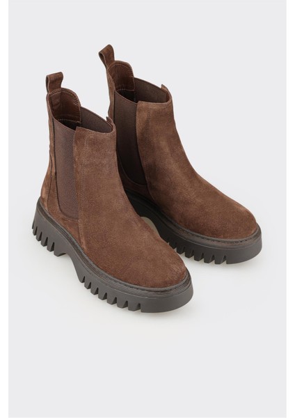 Kahve Deri Kadın Günlük Bot fiyatları