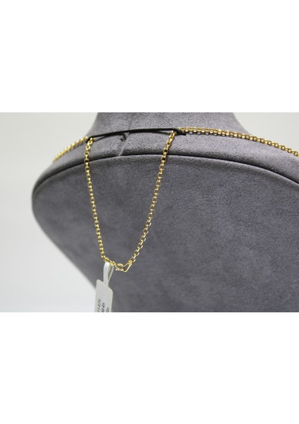 14 Ayar Gerçek Altın Halka Modeli Zincir