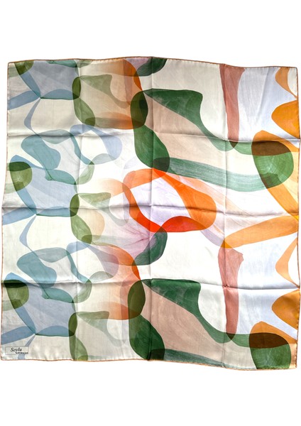 Geometrik Desen Sura Ipek Eşarp modelleri