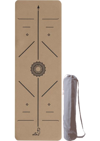 Nature Serisi 4 mm Mantar Doğal Kauçuk Kaydırmaz Yoga Matı Ergonomik Destekli 1 Adet fiyatları