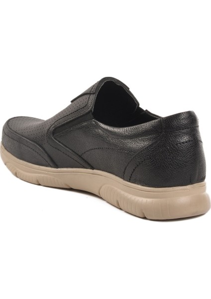 Siyah Hakiki Deri Erkek Günlük Ayakkabı D2301 M fırsatları