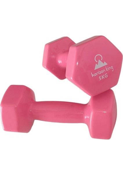 Vinyl Kaplı Dökme Demir Altıgen Çift Dambıl