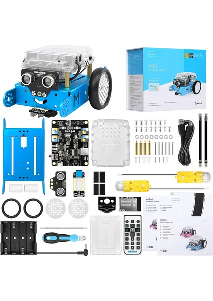 Mbot Programlanabilir Robot Seti – Çocuklar Için Stem Kodlama ve Robotik Oyuncak (Scratch & Arduino Uyumlu)