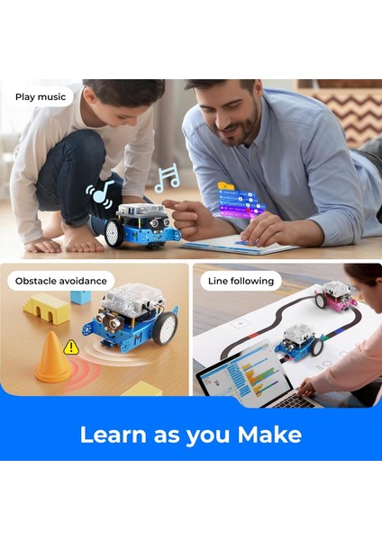 Mbot Programlanabilir Robot Seti – Çocuklar Için Stem Kodlama ve Robotik Oyuncak (Scratch & Arduino Uyumlu) indirimleri