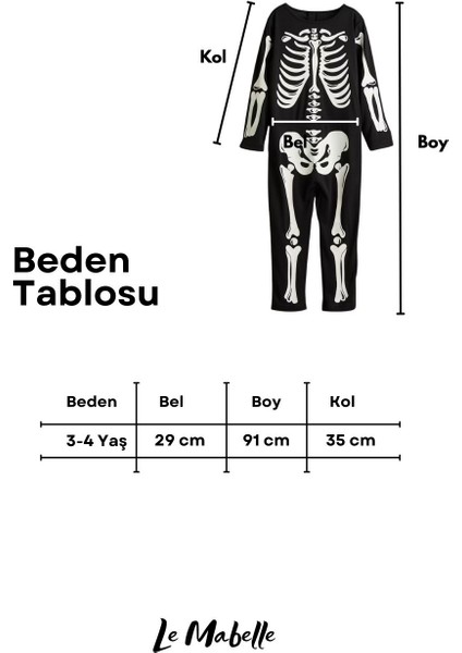 Siyah Iskelet Baskılı Halloween Çocuk Parti Kostümü modelleri