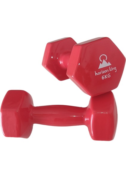 Vinyl Kaplı Dökme Demir Altıgen Çift Dambıl