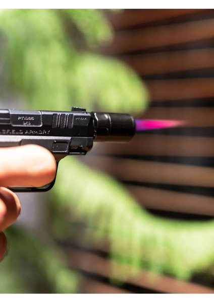 Rüzgar Çakmak Siyah Renk Çelik Doldurulabilir